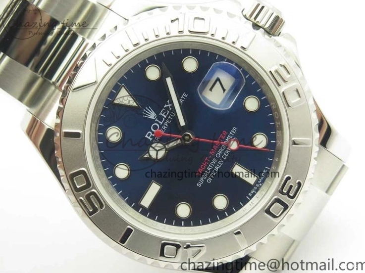 ARF on 1:1 Bracelet Best SH3135 116622 Edition Blue Dial SS Yacht-Master 0115